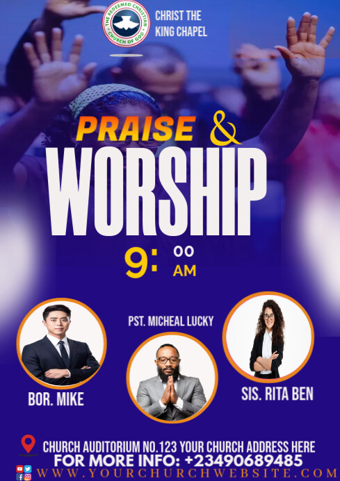 CHURCH FLYER A4 template
