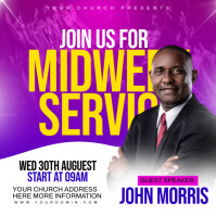 Church flyer Instagram Post template