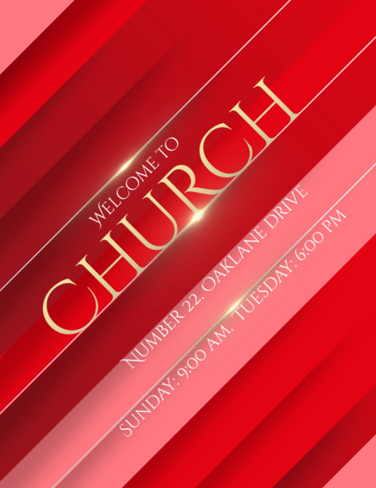 Church Flyer Pamflet (VSA Brief) template