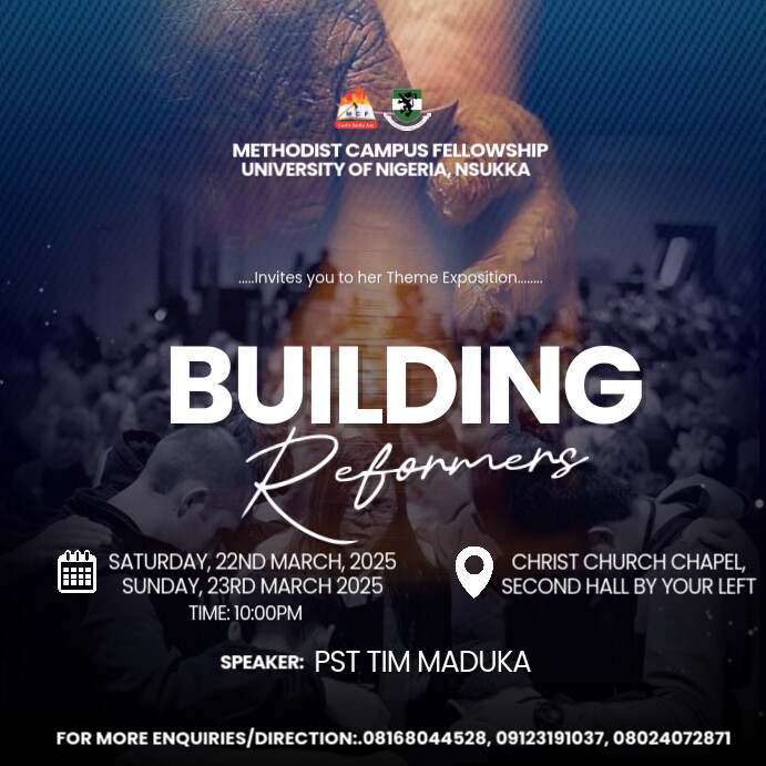Church flyer Instagram Plasing template
