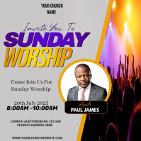 CHURCH FLYER Instagram Post template