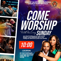 church flyer Instagram Plasing template
