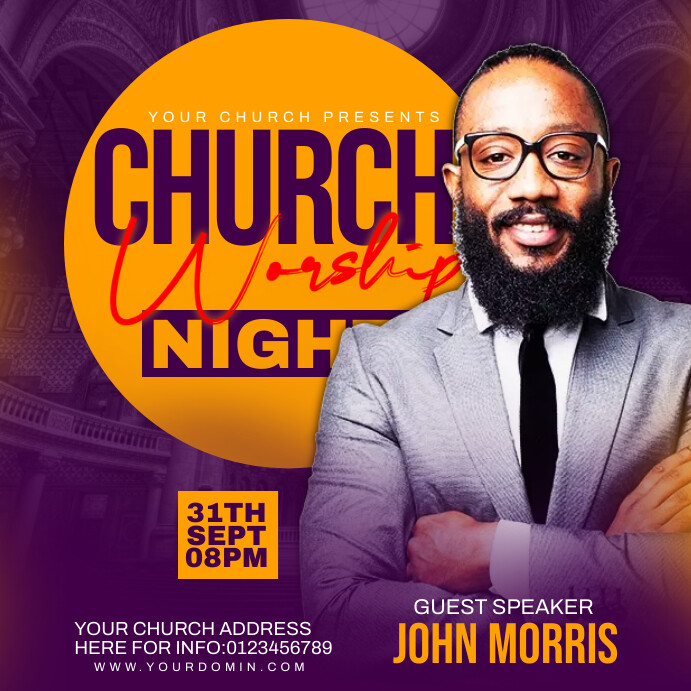 Church flyer Template PosterMyWall