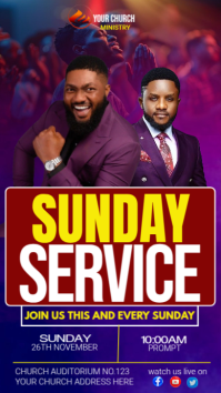 CHURCH FLYER Instagram Story template