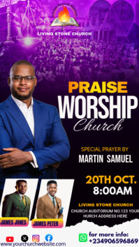 CHURCH FLYER Instagram Story template