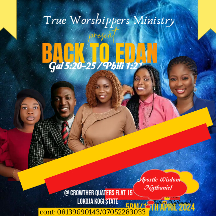 Church flyer Quadrato (1:1) template