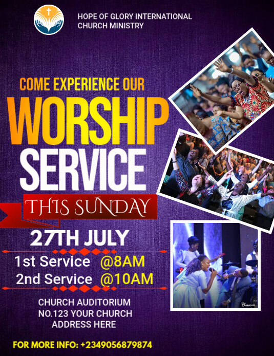 CHURCH FLYER Pamflet (VSA Brief) template