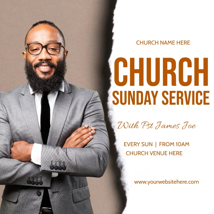 church flyer Template PosterMyWall