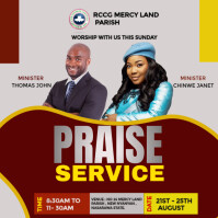 CHURCH FLYER Wpis na Instagrama template