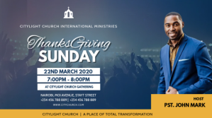 Purple Thanksgiving Sunday Church Service Digitale display Template