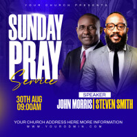 Church flyer Instagram Post template