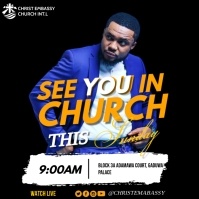 Thank you for attending our church service Template | PosterMyWall