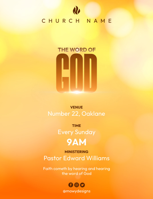 Church Flyer template