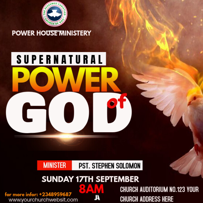 CHURCH FLYER Instagram Plasing template