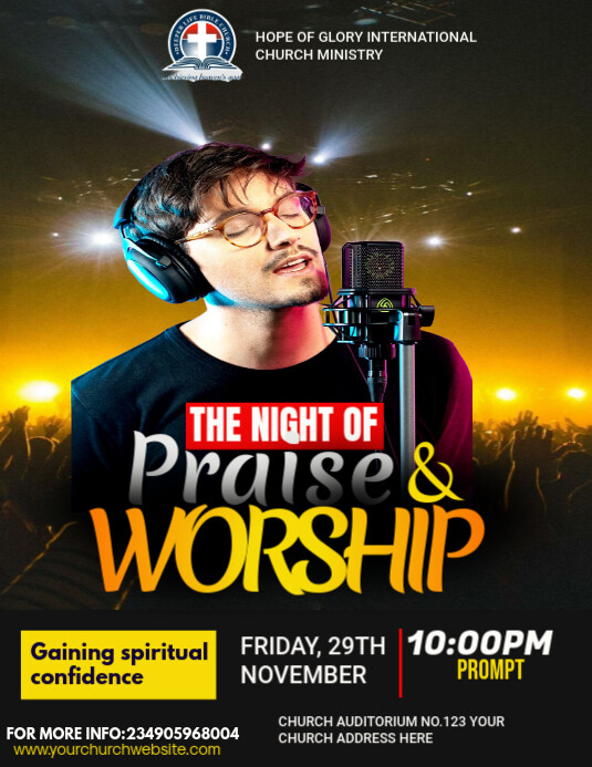 CHURCH FLYER Pamflet (VSA Brief) template