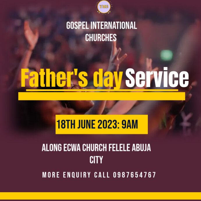 Church flyer Instagram Plasing template