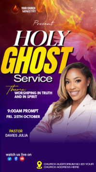 CHURCH FLYER Instagram Story template