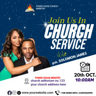 CHURCH FLYER Instagram-bericht template