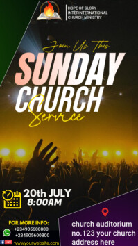 CHURCH FLYER Instagram-verhaal template