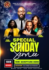church flyer A2 template