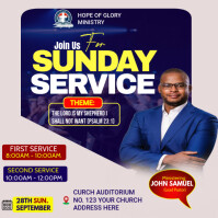 CHURCH FLYER Post Instagram template