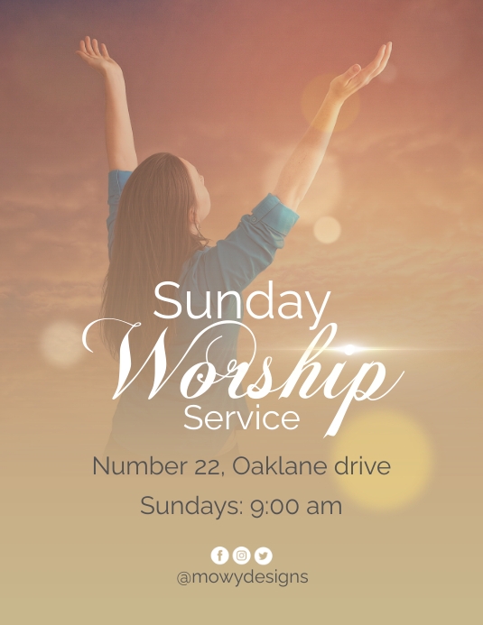 Church Flyer Template PosterMyWall Church Flyer Template PosterMyWall
