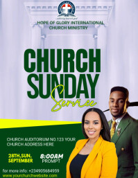 CHURCH FLYER template