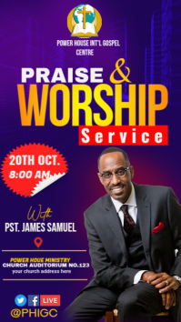 CHURCH FLYER Instagram Story template