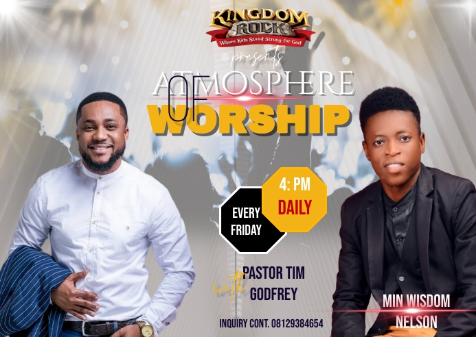 CHURCH FLYER Poskaart template