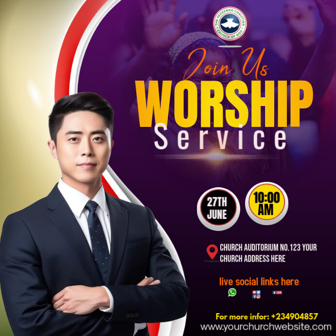 CHURCH FLYER Instagram Post template
