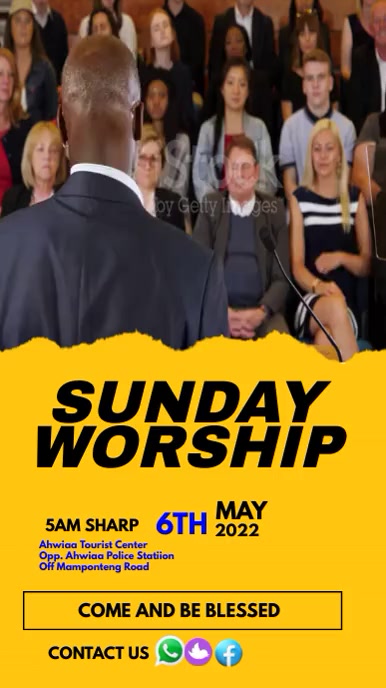 CHURCH FLYER Instagram-verhaal template