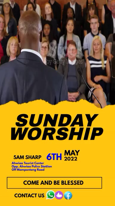 CHURCH FLYER Instagram-verhaal template