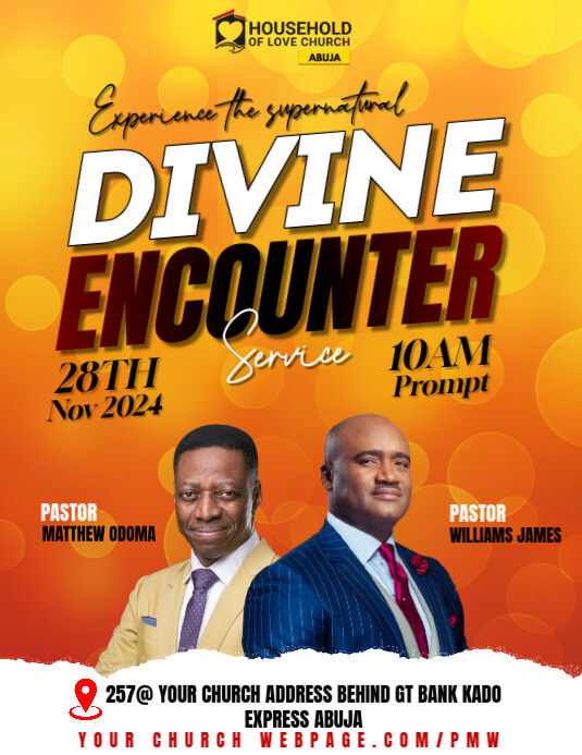 church flyer Ulotka (US Letter) template