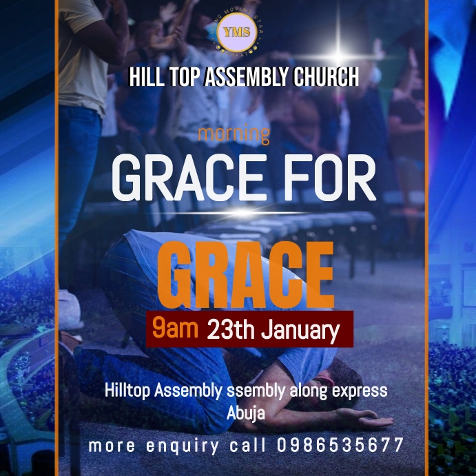 CHURCH FLYER Quadrado (1:1) template