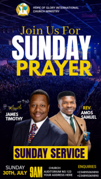 CHURCH FLYER Instagram Story template