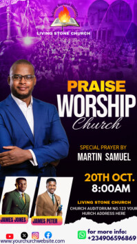 CHURCH FLYER Instagram Story template