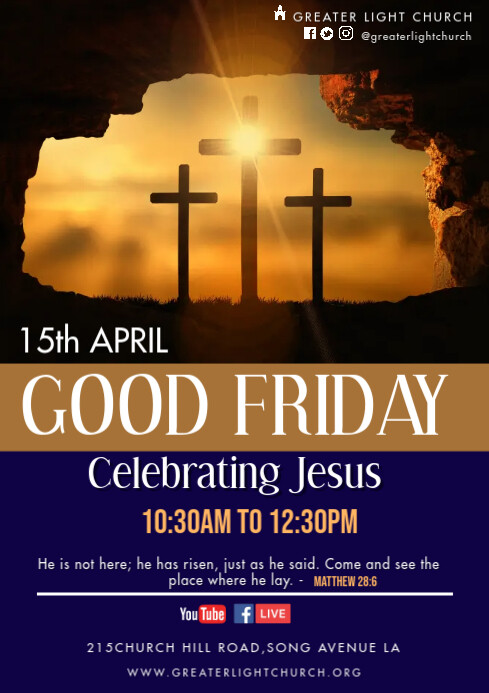 Church flyer A3 template