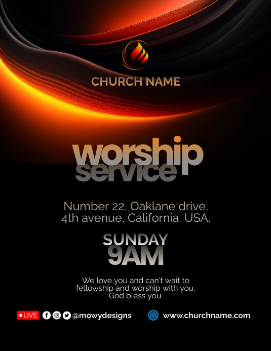 Church Flyer template