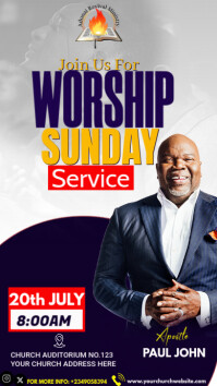 CHURCH FLYER Instagram Story template