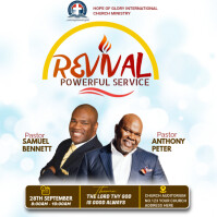 CHURCH FLYER Message Instagram template