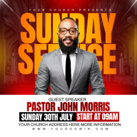 Church flyer Instagram Post template