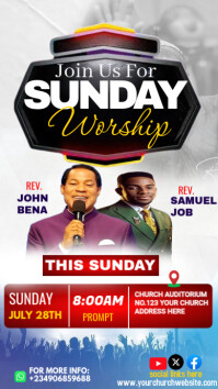 CHURCH FLYER Instagram Story template
