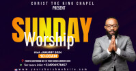 CHURCH FLYER Facebook Shared Image template