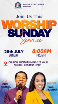 CHURCH FLYER Instagram Story template