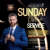 church flyer free Quadrado (1:1) template