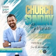 church flyer free psd download maker editor Carré (1:1) template