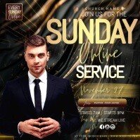 church flyer free psd download maker editor สี่เหลี่ยมจัตุรัส (1:1) template