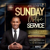 church flyer free psd download maker editor สี่เหลี่ยมจัตุรัส (1:1) template