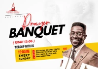 church flyer poster Postal template