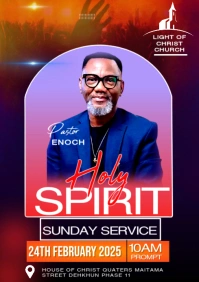 church flyer poster A1 template